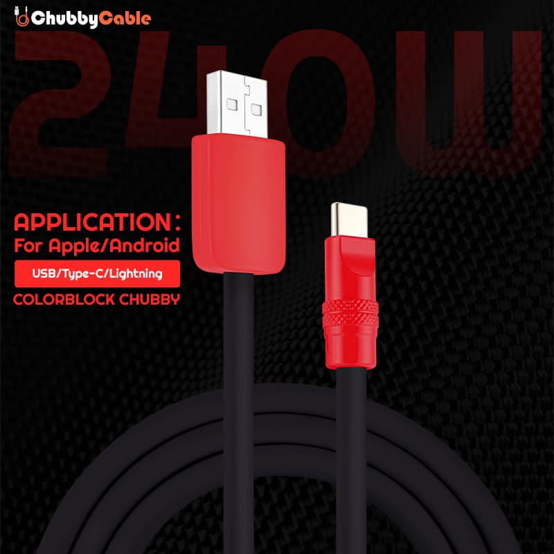 240w Painted Multi-Color Fast Charging Cable