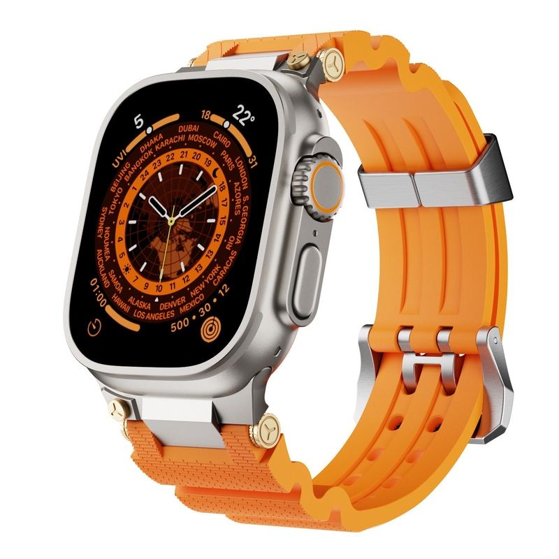 "AdventureFit" Liquid Elastic Silicone Band For Apple Watch Ultra 10