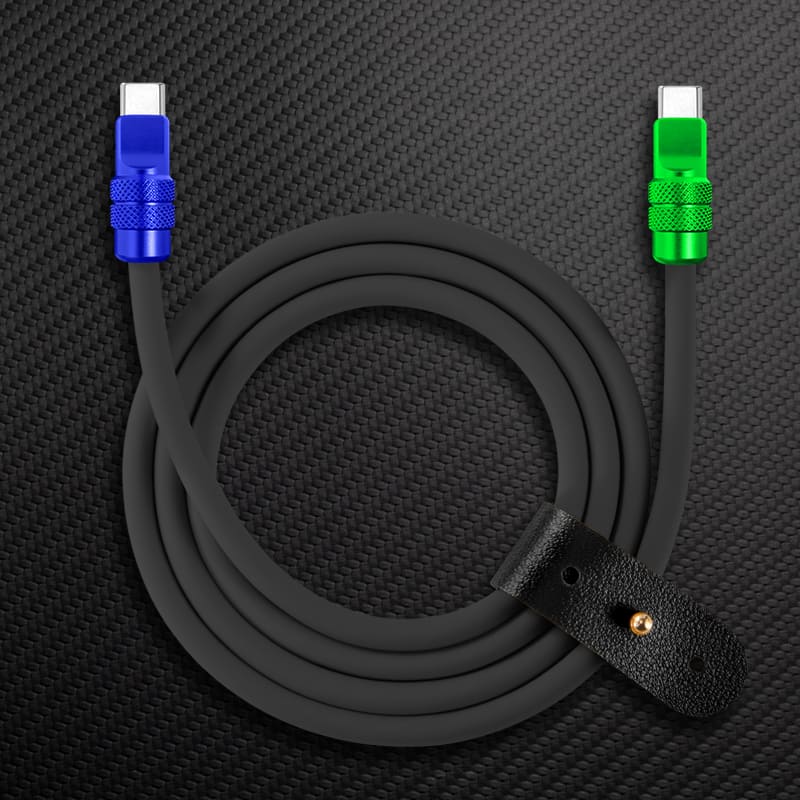 "Anodized Pro" 240W Reflective Shine Charge Cable C+Lightning