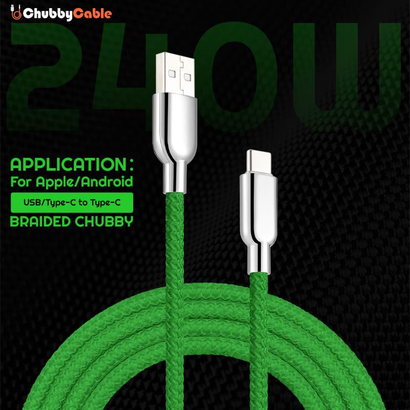 "Braided Chubby" 240W Fast Charging Cable