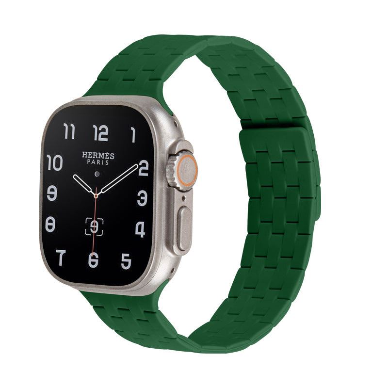 "Braided Design" Liquid Silicone Magnetic Band for Apple Watch