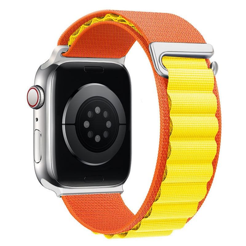 "Braided Multi-Color Band" Double Layer Nylon Loop For Apple Watch