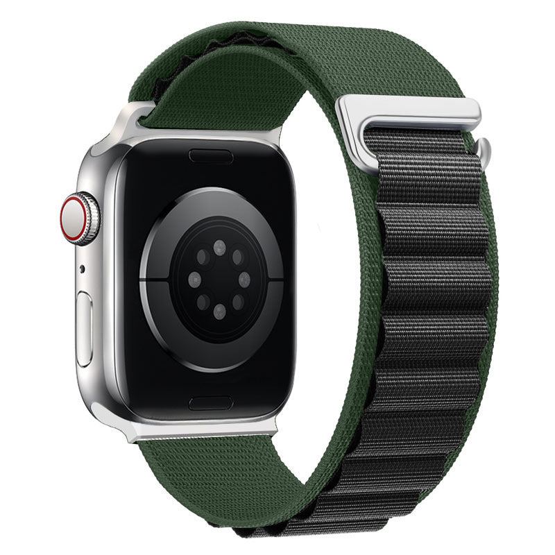 "Braided Multi-Color Band" Double Layer Nylon Loop For Apple Watch