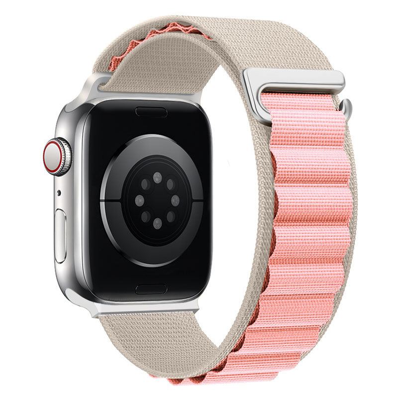 "Braided Multi-Color Band" Double Layer Nylon Loop For Apple Watch