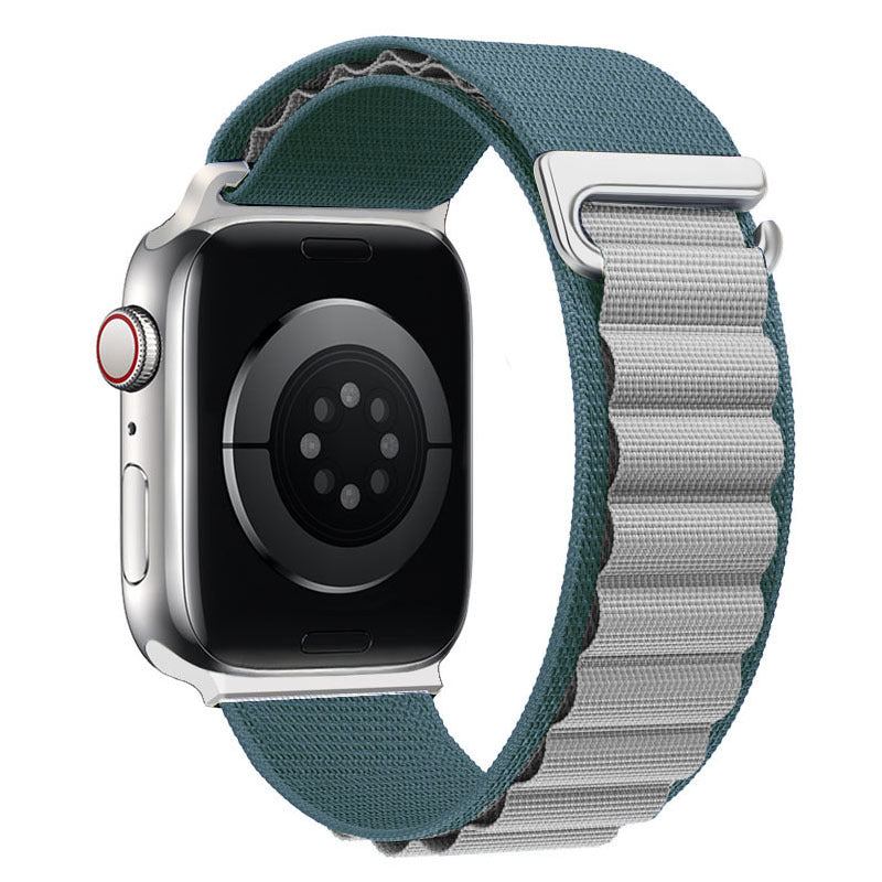 "Braided Multi-Color Band" Double Layer Nylon Loop For Apple Watch