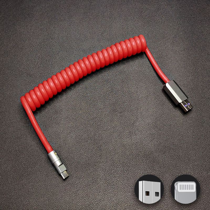 "Candy Chubby" Car Spring Fast Charging Cable