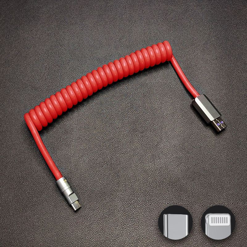 "Candy Chubby" Car Spring Fast Charging Cable