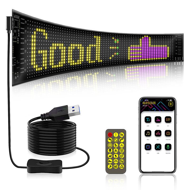 Car Bluetooth LED Flexible Waterproof Full-Color Display