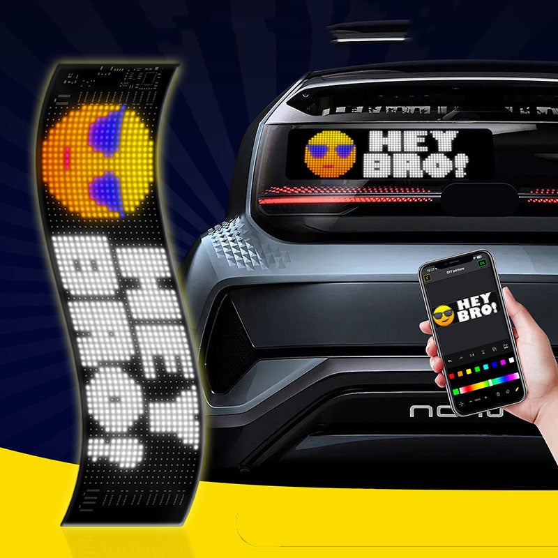 Car Bluetooth LED Flexible Waterproof Full-Color Display