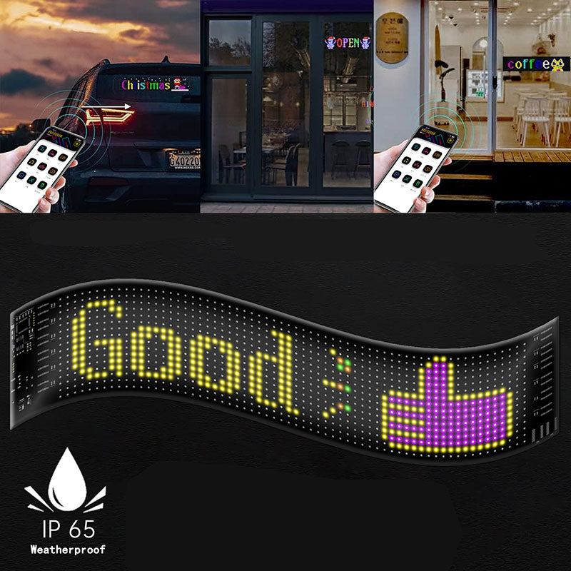 Car Bluetooth LED Flexible Waterproof Full-Color Display