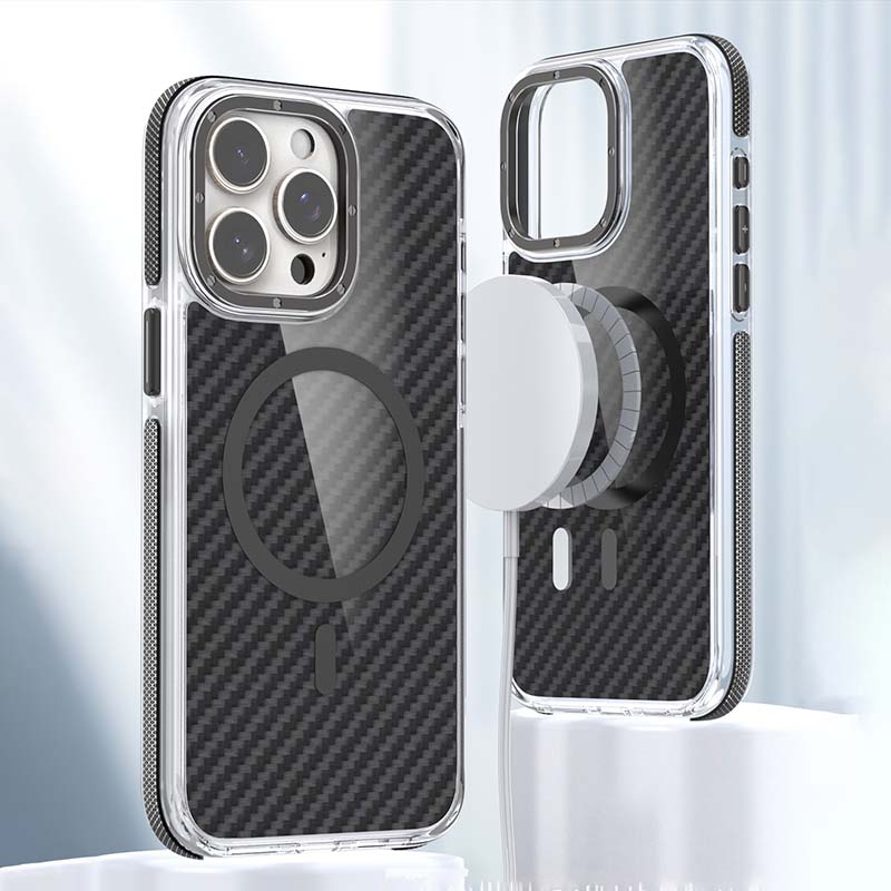 Carbon Fiber Patterned Magnetic Suction Case