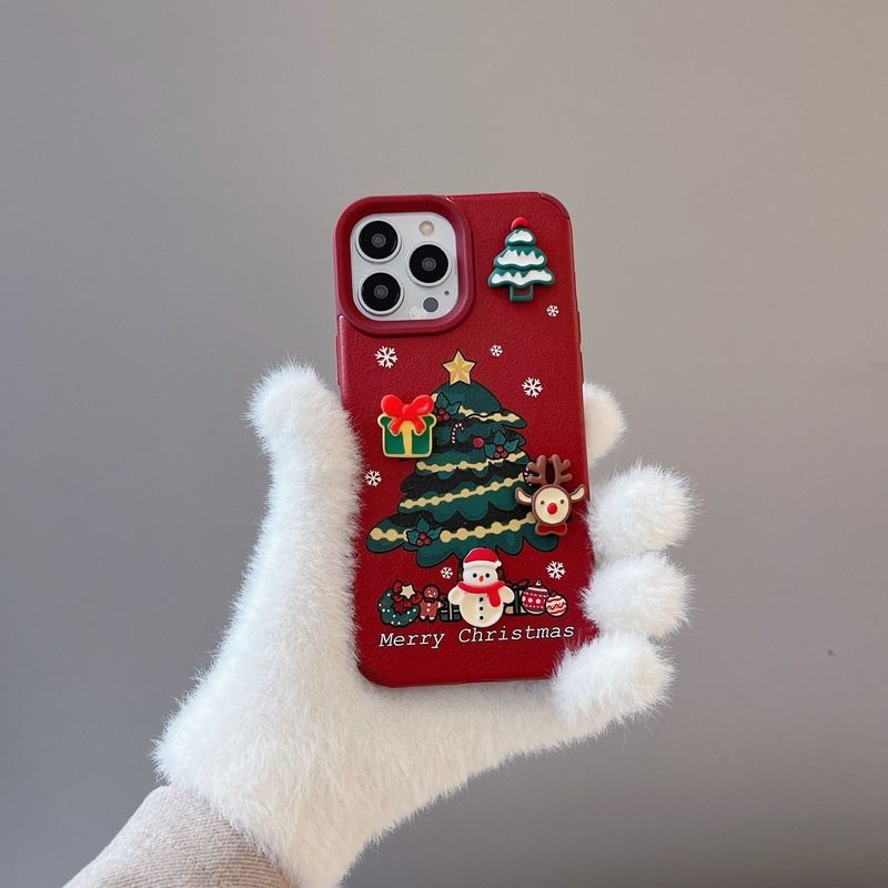 Christmas Special Three-dimensional Doll Cartoon Soft Phone Case