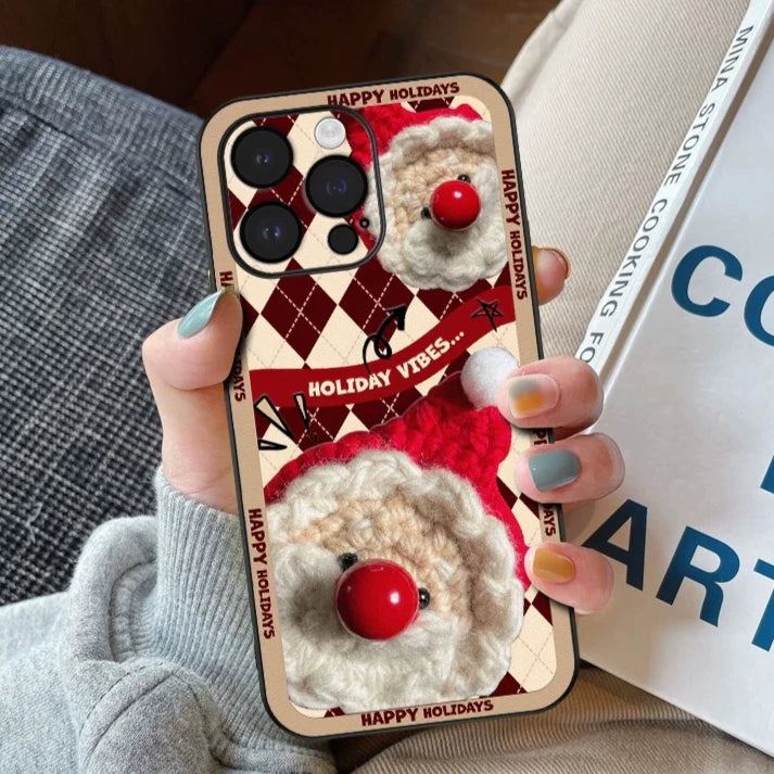 Christmas Style - Leather Embossed Phone Case