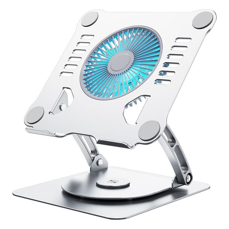 "Chubby" Metal Foldable Fan Cooling Heightening Computer Stand