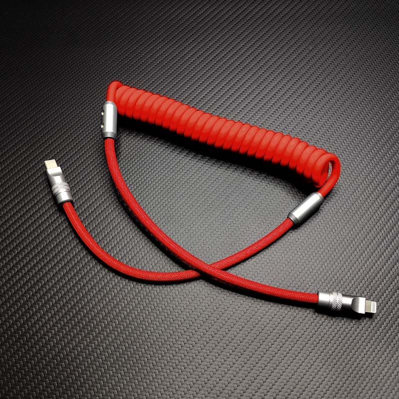 "Chubby" Spring Braided Silicone Fast Charge Cable