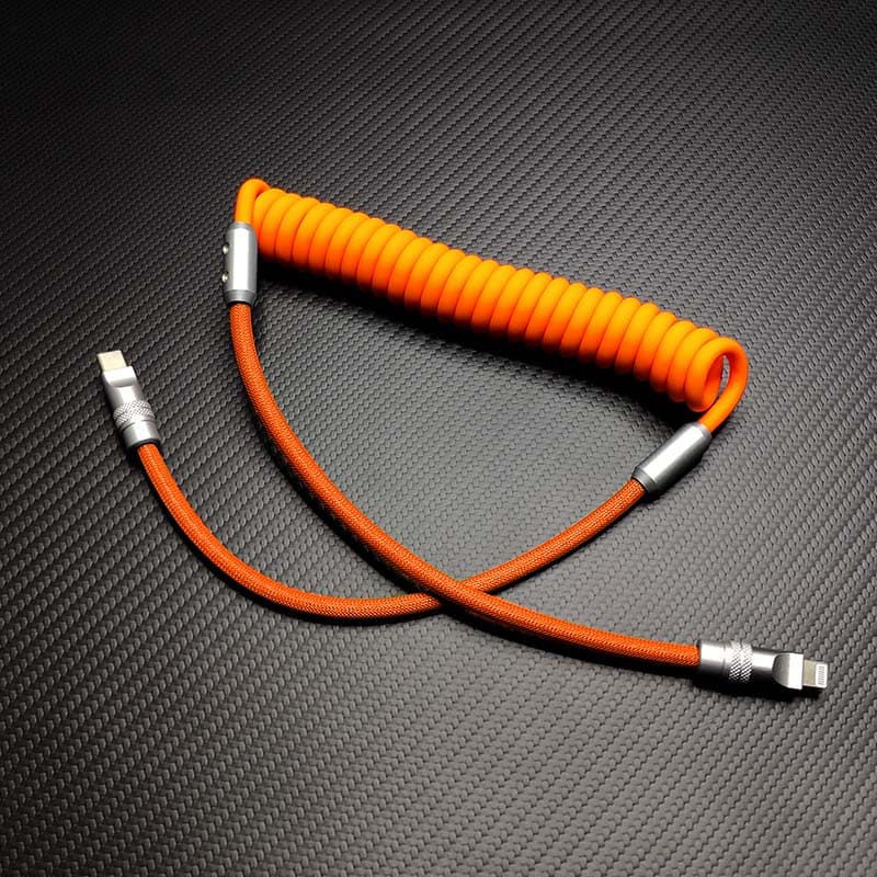 "Chubby" Spring Braided Silicone Fast Charge Cable