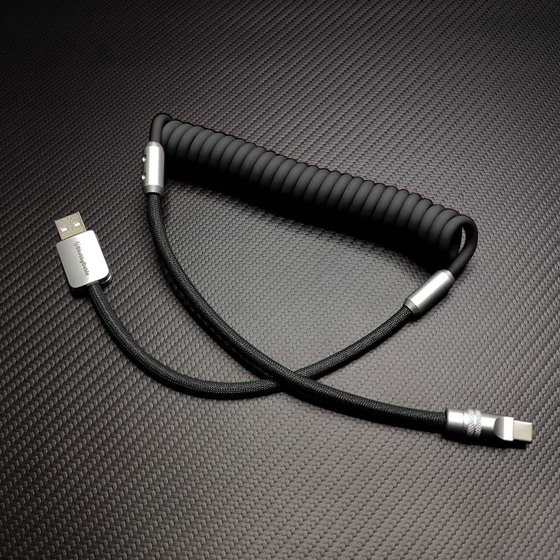 "Chubby" Spring Braided Silicone Fast Charge Cable