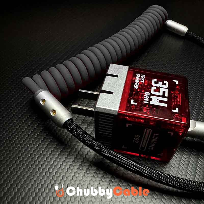 "Chubby" Spring Braided Silicone Fast Charge Cable