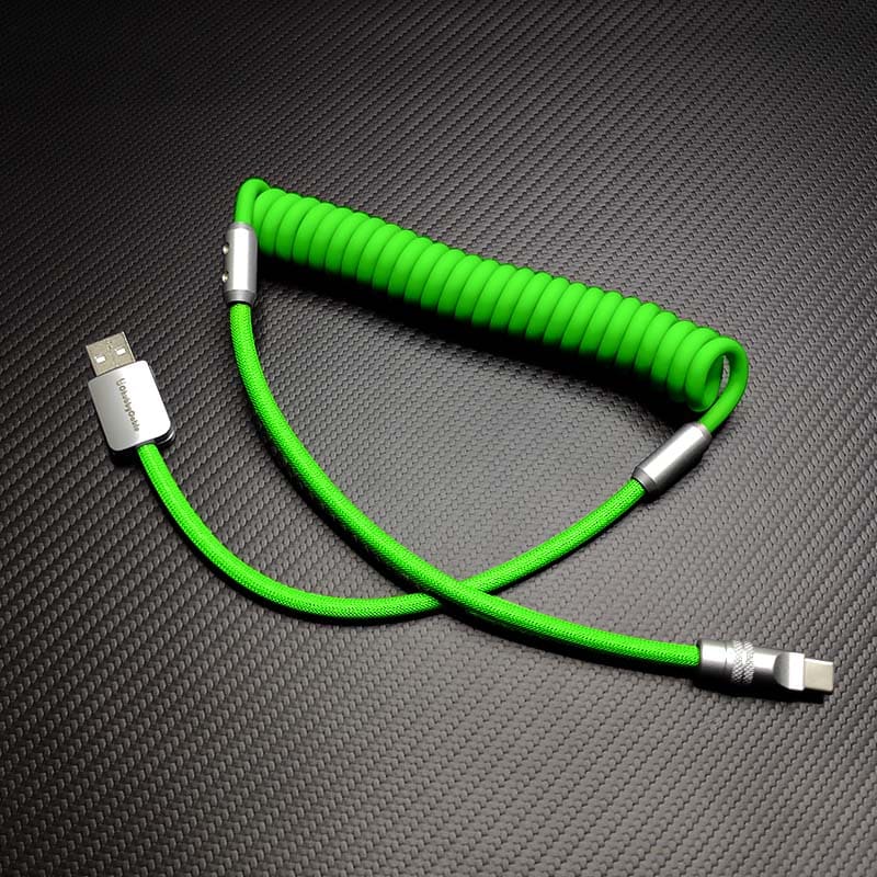 "Chubby" Spring Braided Silicone Fast Charge Cable