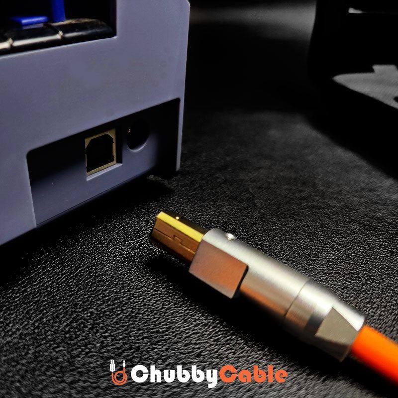 "Chubby" USB/ Type-C Printer Cable