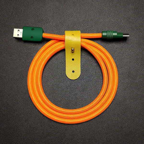 "Chubby" Vibrant Color-block Braided Charge Cable