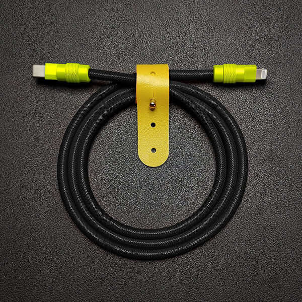 "Chubby" Vibrant Color-block Braided Charge Cable