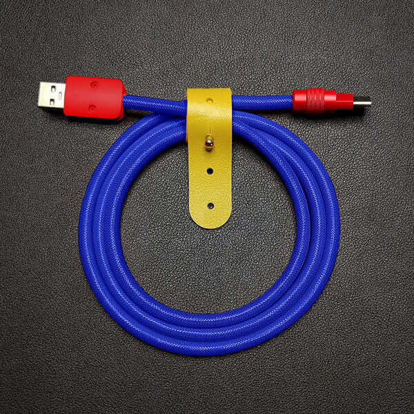 "Chubby" Vibrant Color-block Braided Charge Cable