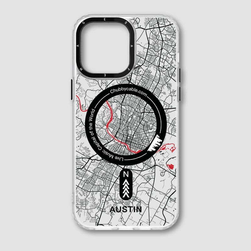 "City Map - Austin" Urban Adventure iPhone Case