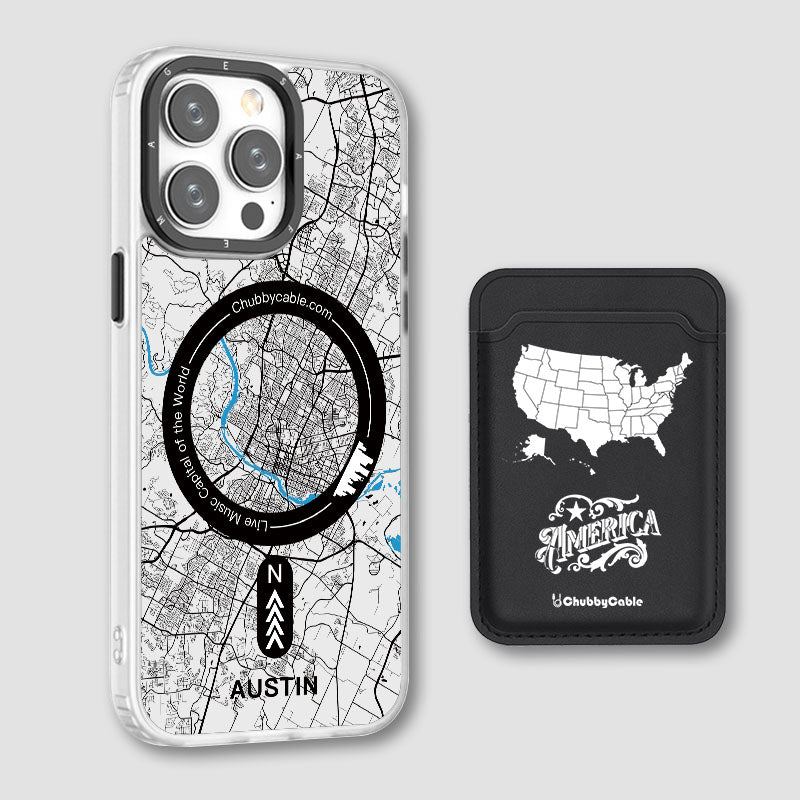 "City Map - Austin" Urban Adventure iPhone Case