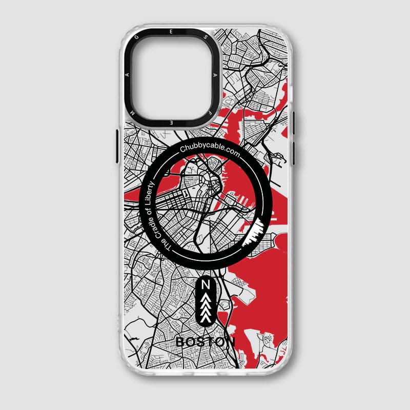 "City Map - Boston" Urban Adventure iPhone Case