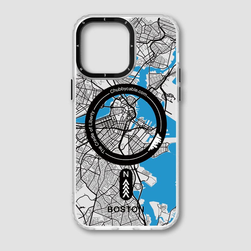 "City Map - Boston" Urban Adventure iPhone Case