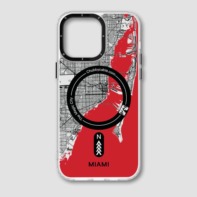 "City Map - Miami" Urban Adventure iPhone Case