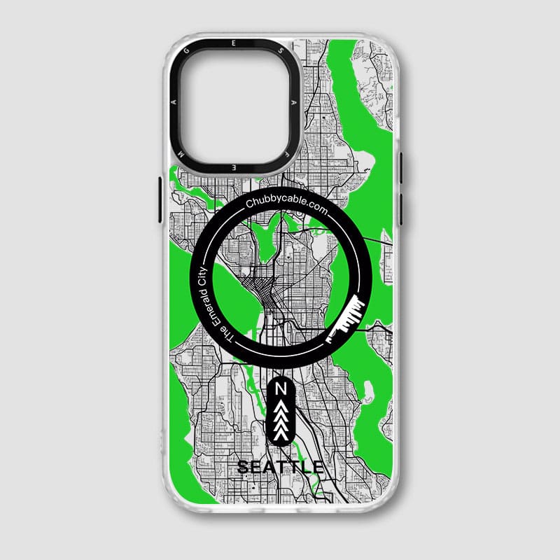 "City Map - Seattle" Urban Adventure iPhone Case