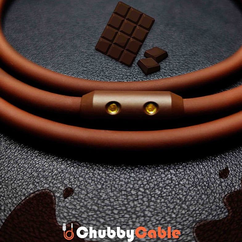 "Cocoa Chubby" Chocolate Delight Silicone Charge Cable