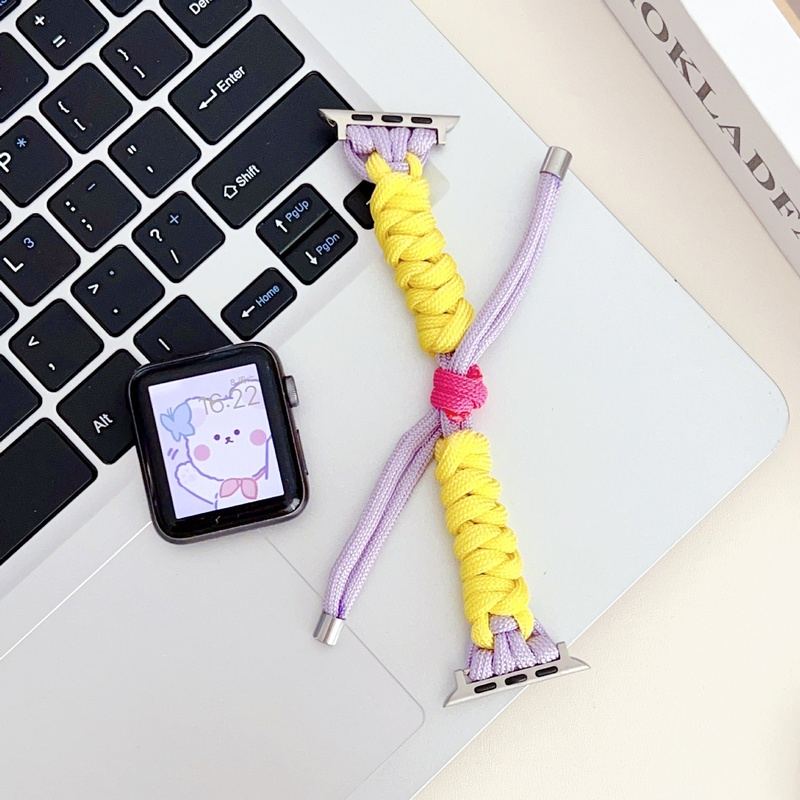 "Colorful Band" Twisted Rope Nylon Braided Watch Strap For Apple Watch