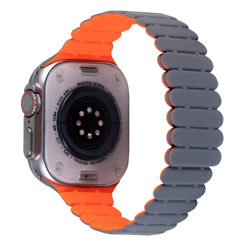 "Contrast Bamboo" Silicone Magnetic Band for Apple Watch