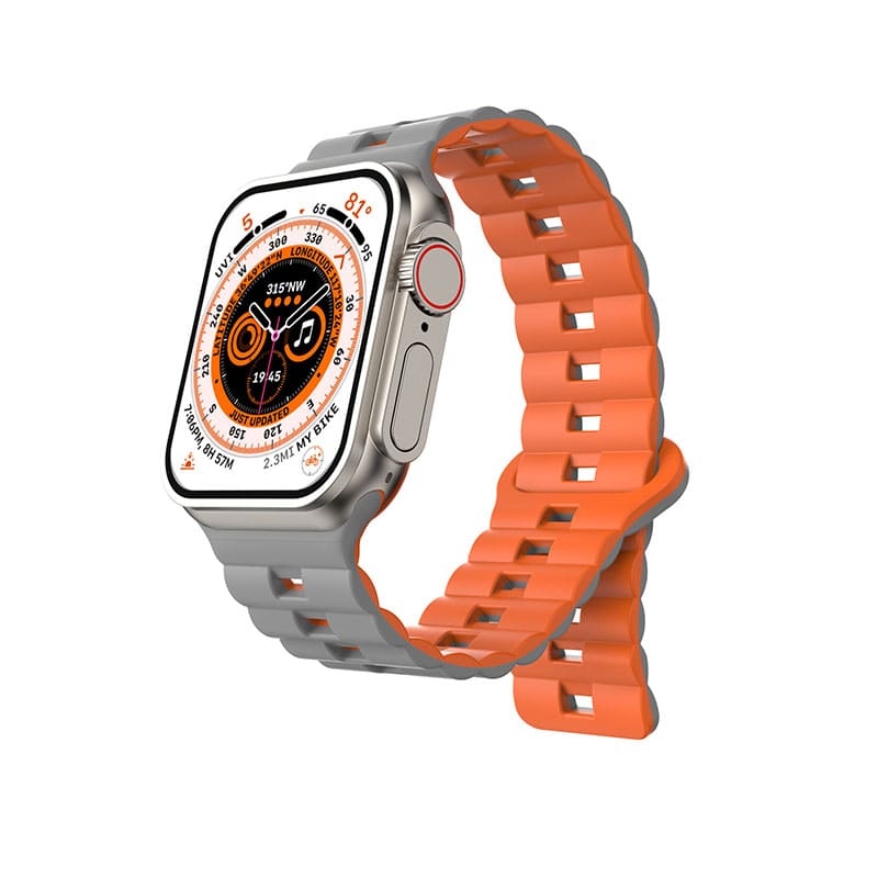 Dual-Color Magnetic Silicone Band For Apple Watch