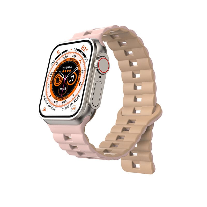 Dual-Color Magnetic Silicone Band For Apple Watch