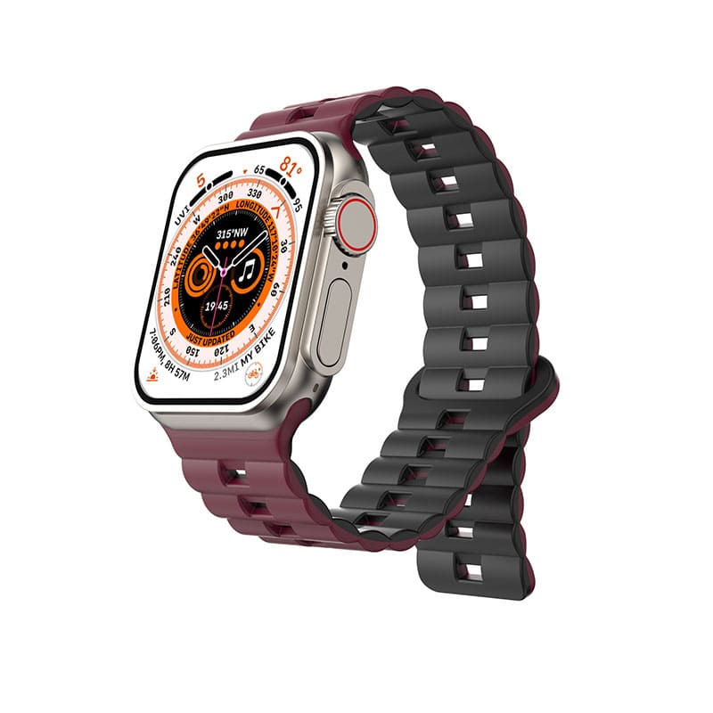 Dual-Color Magnetic Silicone Band For Apple Watch