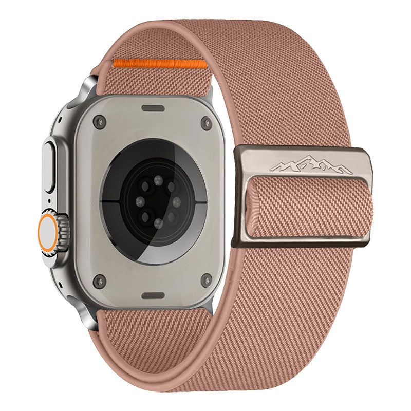 "Elastic Weaving" Nylon Metal Buckle Band For Apple Watch