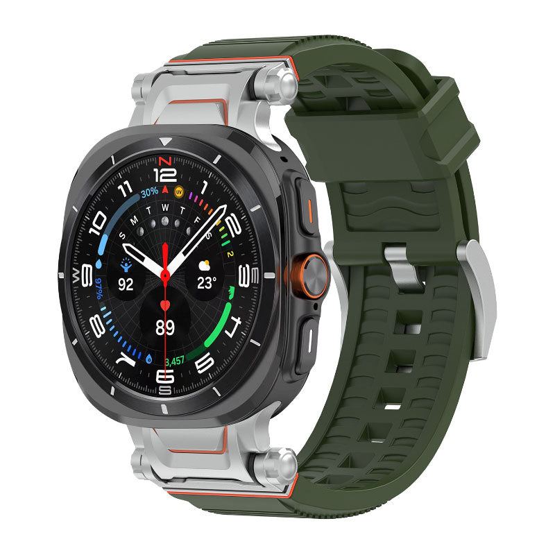 "Elegance Mecha" Liquid Silicone Sport Band For Galaxy Watch Ultra