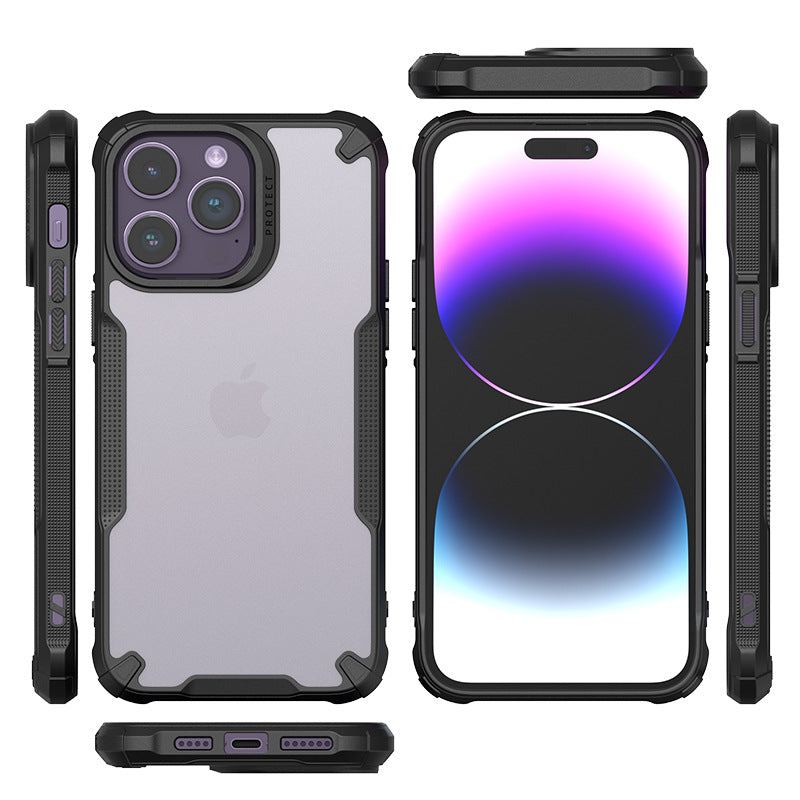 Foggy Matte Shockproof Defender Case for iPhone 16