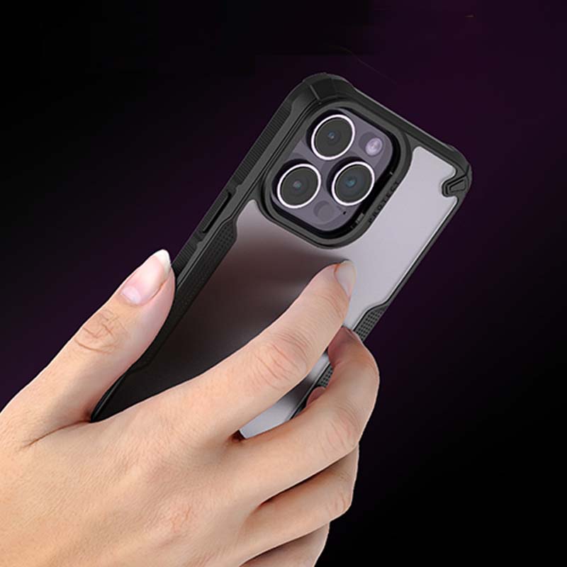 Foggy Matte Shockproof Defender Case for iPhone 16