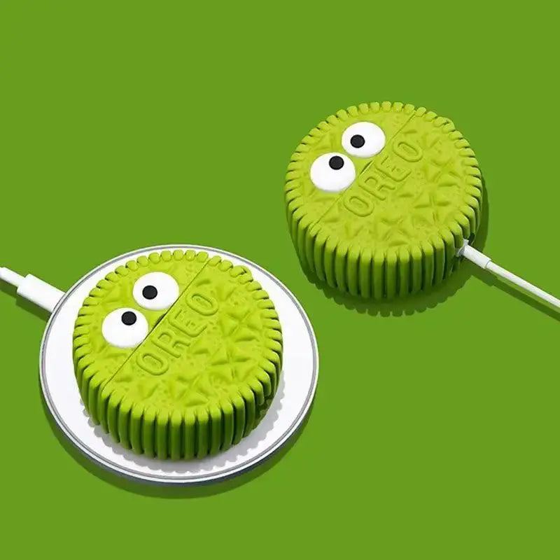 "Green Cookies" Creative Silicone AirPods Case