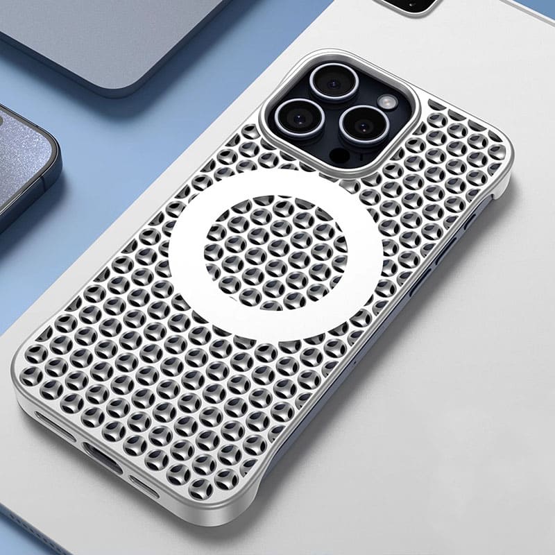 Honeycomb-Inspired Frameless Breathable Magnetic iPhone Case