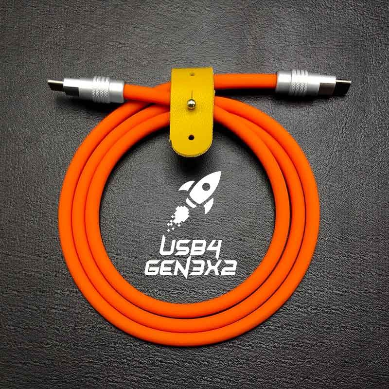 "HyperTransfer Chubby" USB3.2 Gen2×2 Cable & USB4 Gen3×2