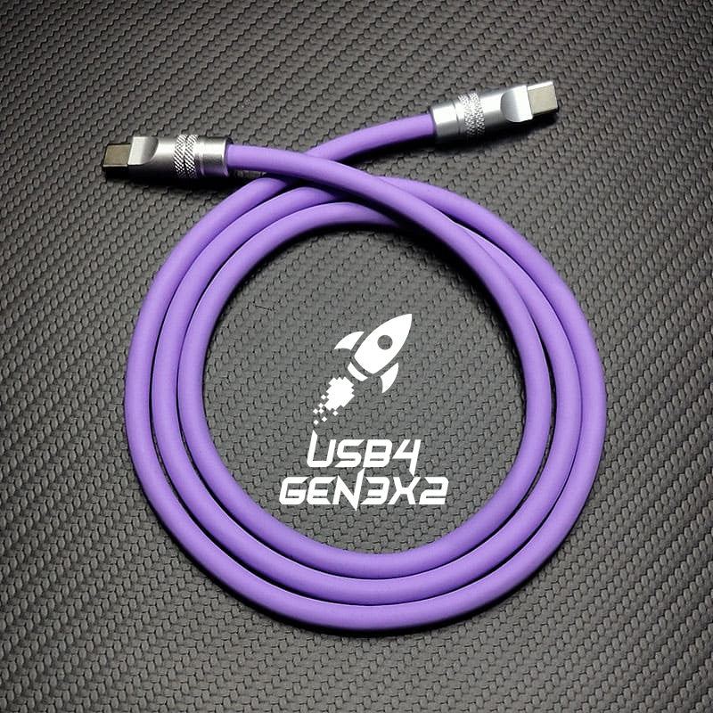 "HyperTransfer Chubby" USB3.2 Gen2×2 Cable & USB4 Gen3×2