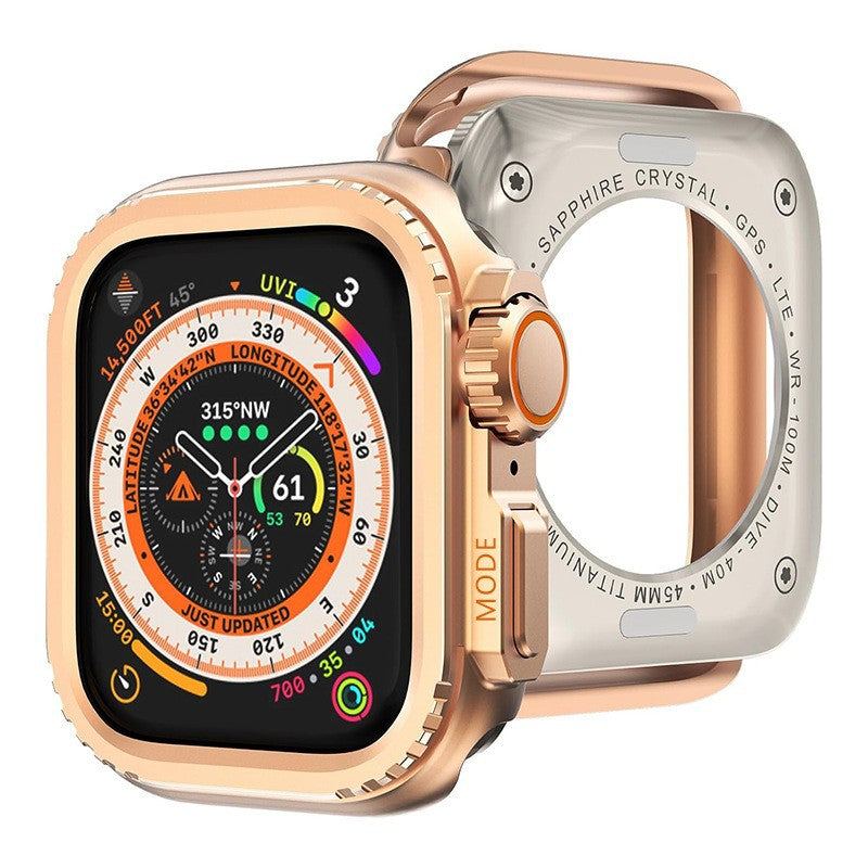 "Instant Ultra Transformation" One-Piece Alloy Bezel Case for Apple Watch