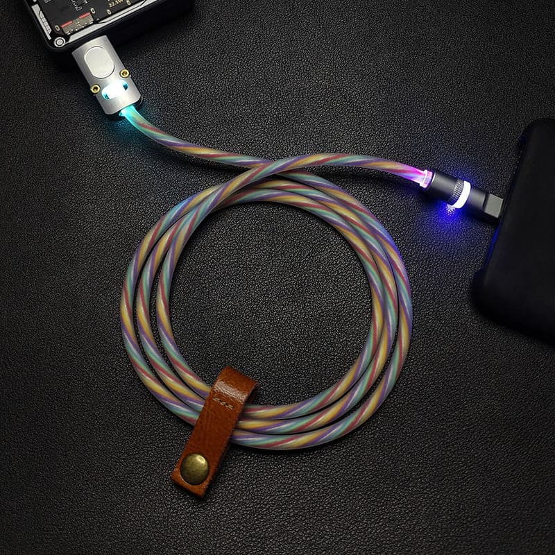 "Kaleidoscope Neon" Special Designed Glowing Fast Charge Cable