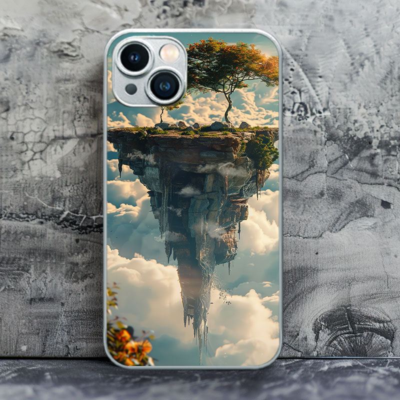 "LakeIsleReflection" Special Designed Glass Material iPhone Case